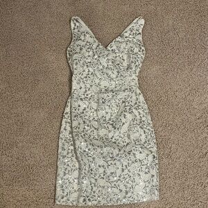 Vince Camuto White Shimmery Dress